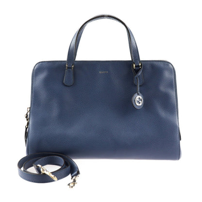 Gucci Blue Leather Interlocking G
