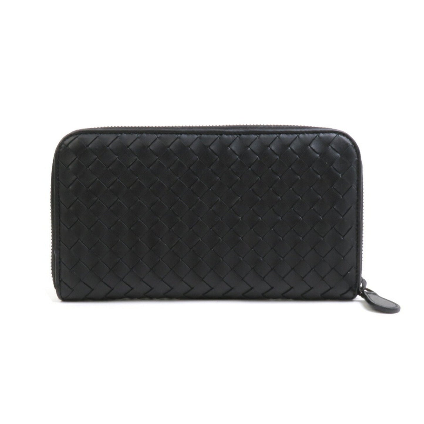 Bottega Veneta Black Leather Intrecciato