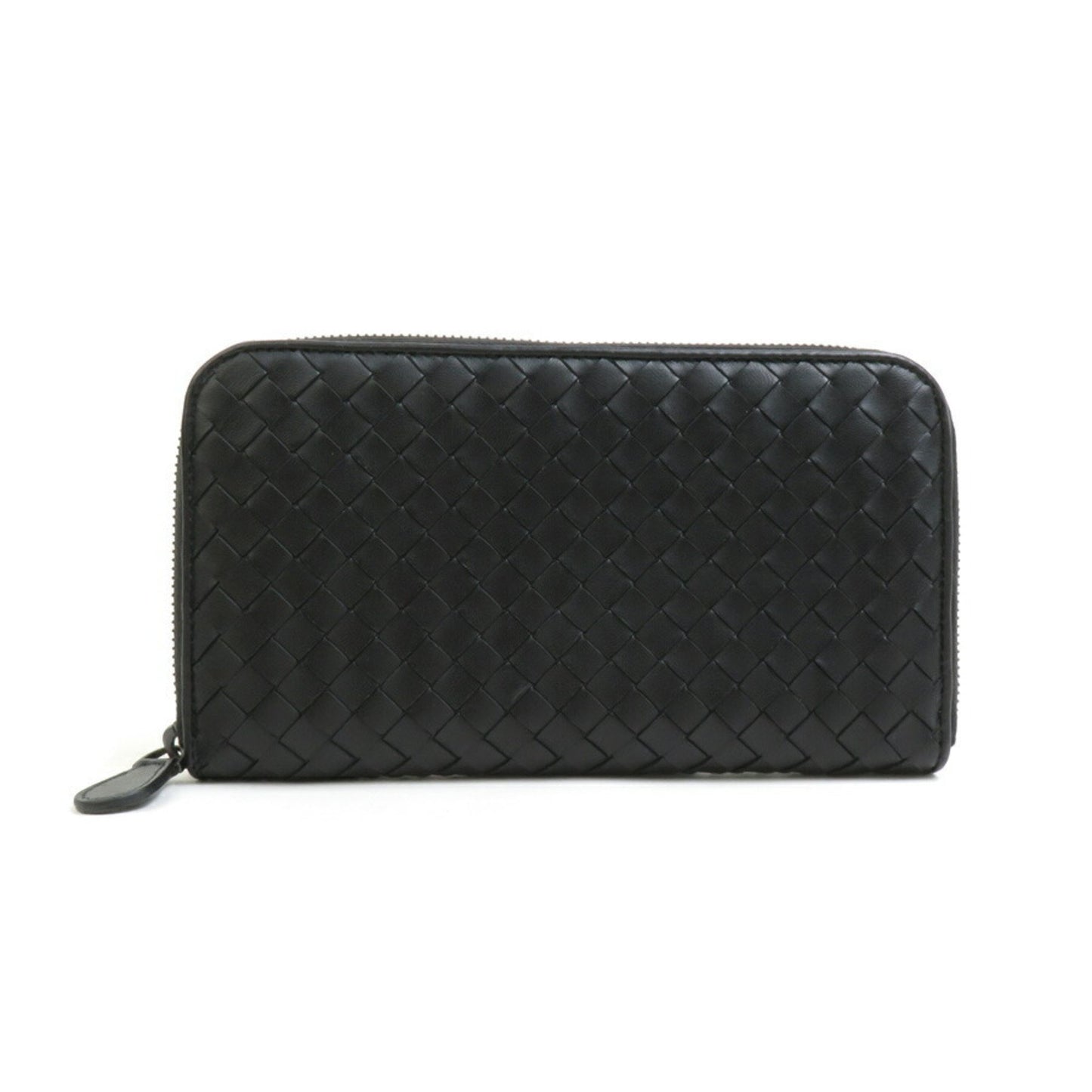 Bottega Veneta Black Leather Intrecciato