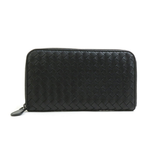 Bottega Veneta Black Leather Intrecciato