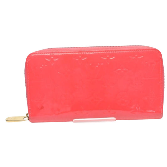 Louis Vuitton Pink Patent Leather Zippy Wallet