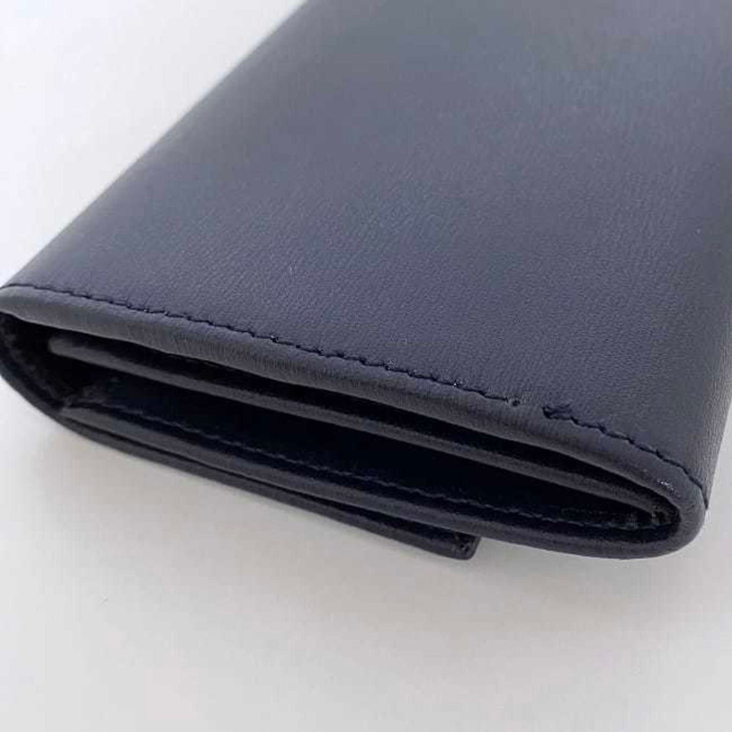 Salvatore Ferragamo Blue Leather Gancini