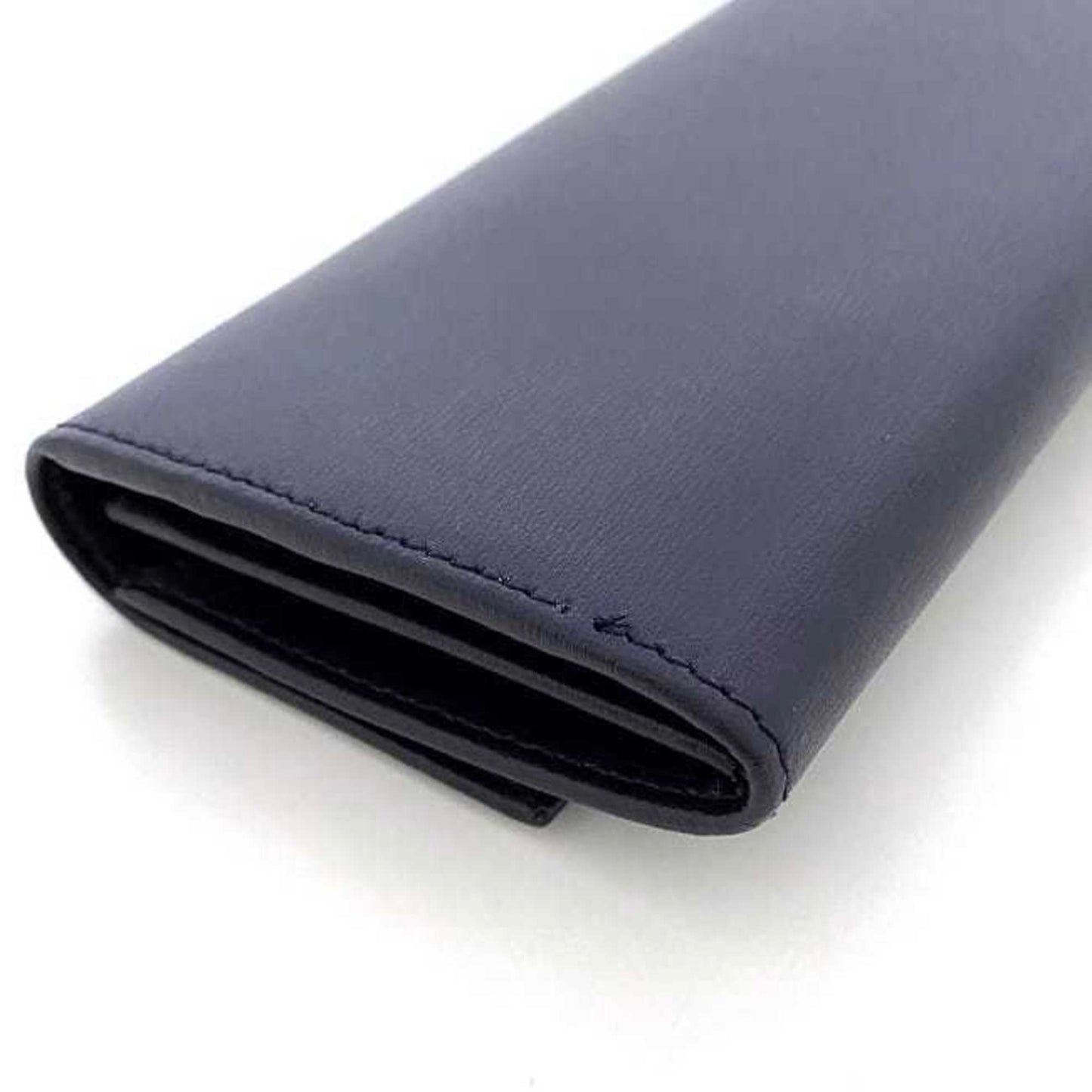 Salvatore Ferragamo Blue Leather Gancini