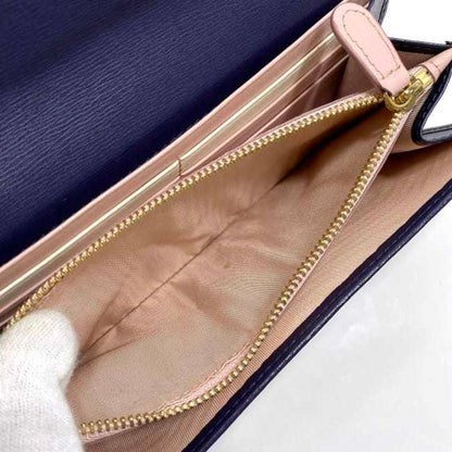 Salvatore Ferragamo Blue Leather Gancini