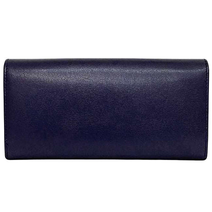 Salvatore Ferragamo Blue Leather Gancini
