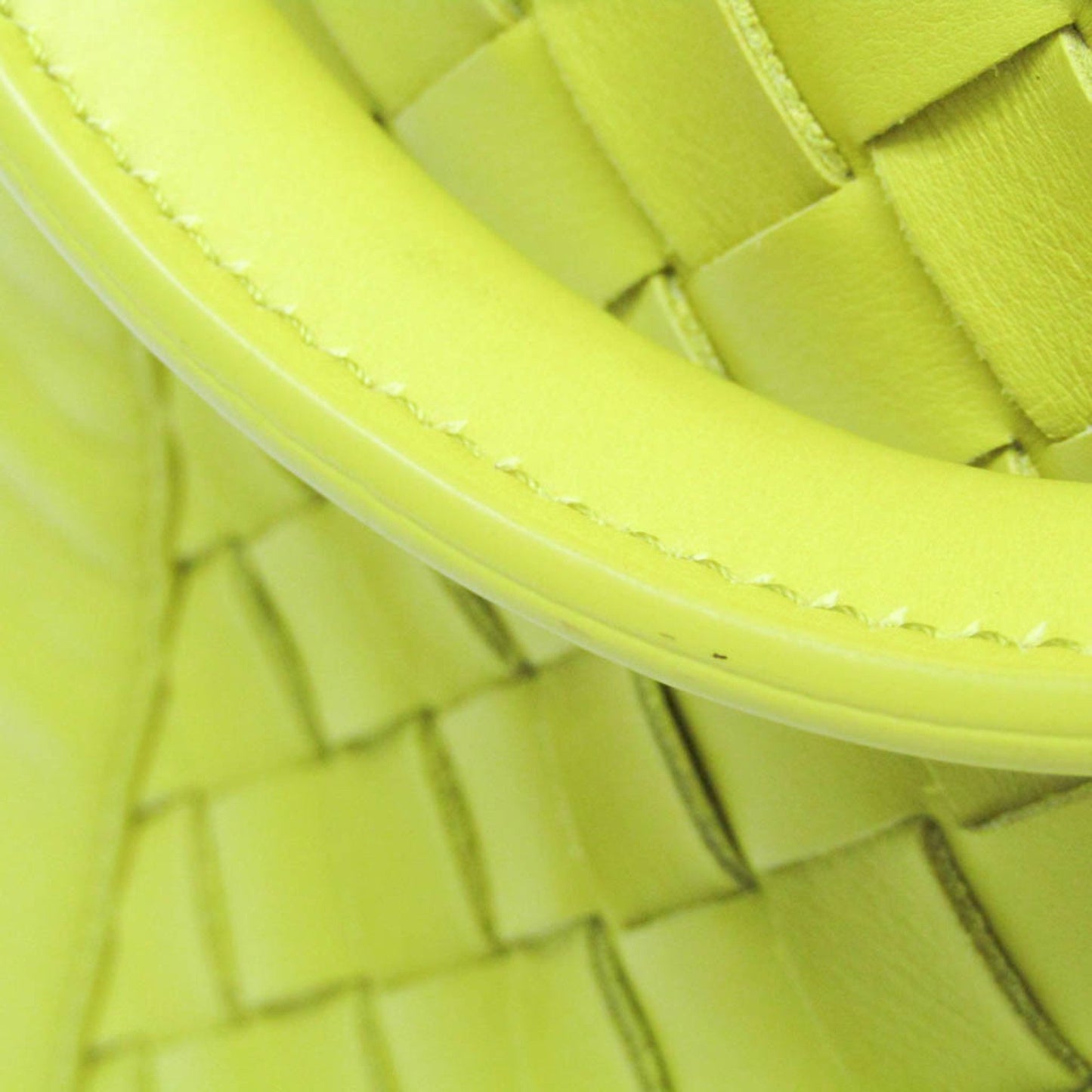 Bottega Veneta Yellow Leather Intrecciato