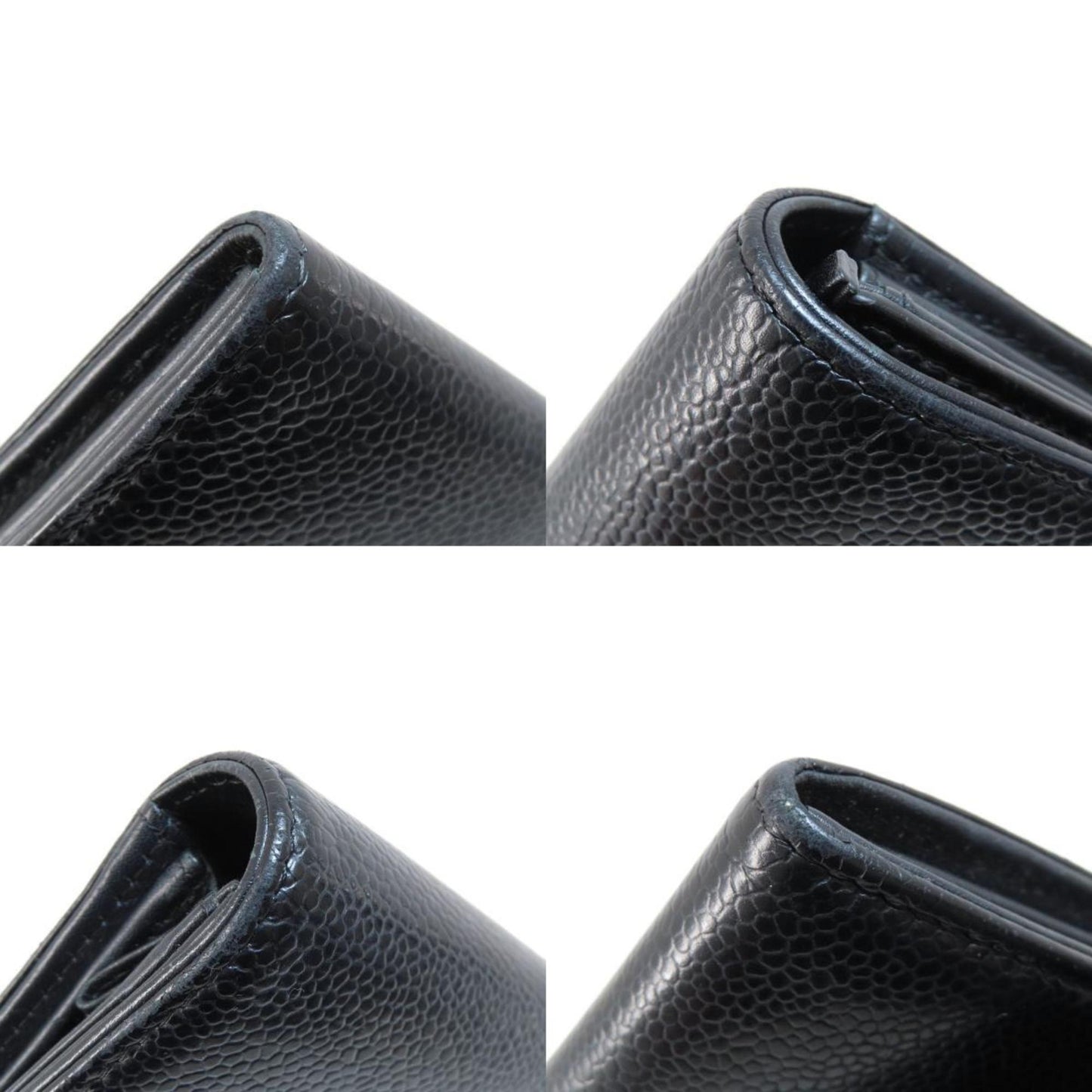 Chanel Black Leather Logo Cc