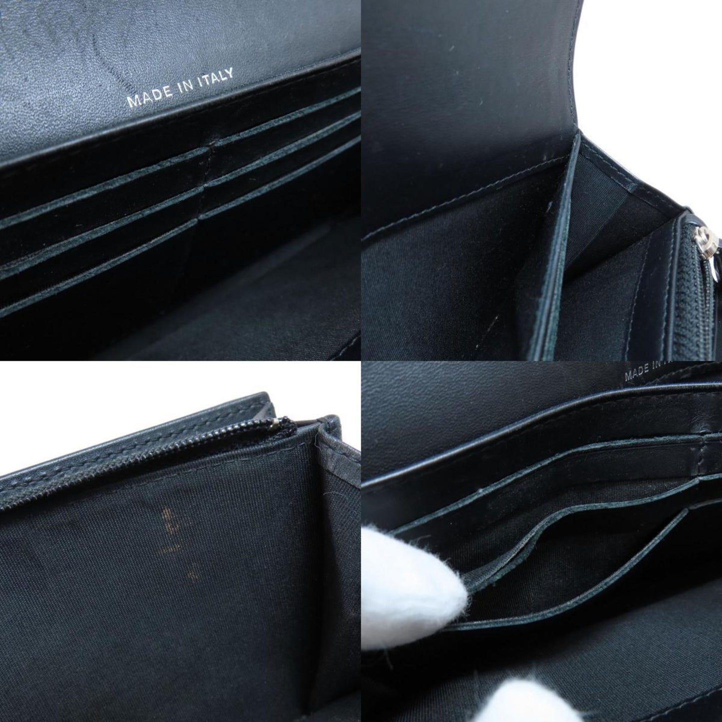 Chanel Black Leather Logo Cc