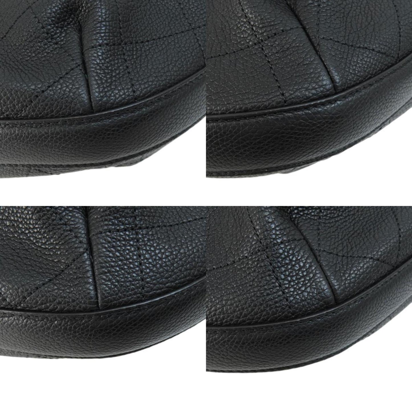 Chanel Black Leather Logo Cc