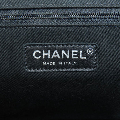 Chanel Black Leather Logo Cc