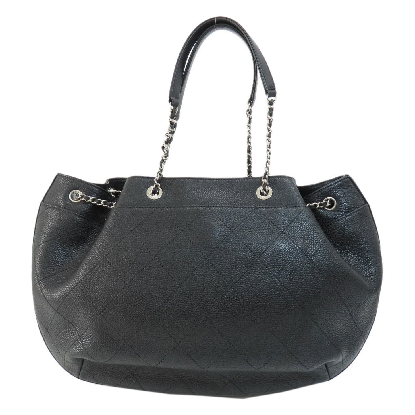 Chanel Black Leather Logo Cc