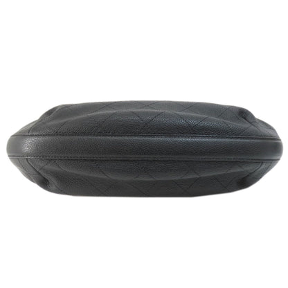 Chanel Black Leather Logo Cc