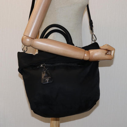 Prada Black Synthetic Tessuto