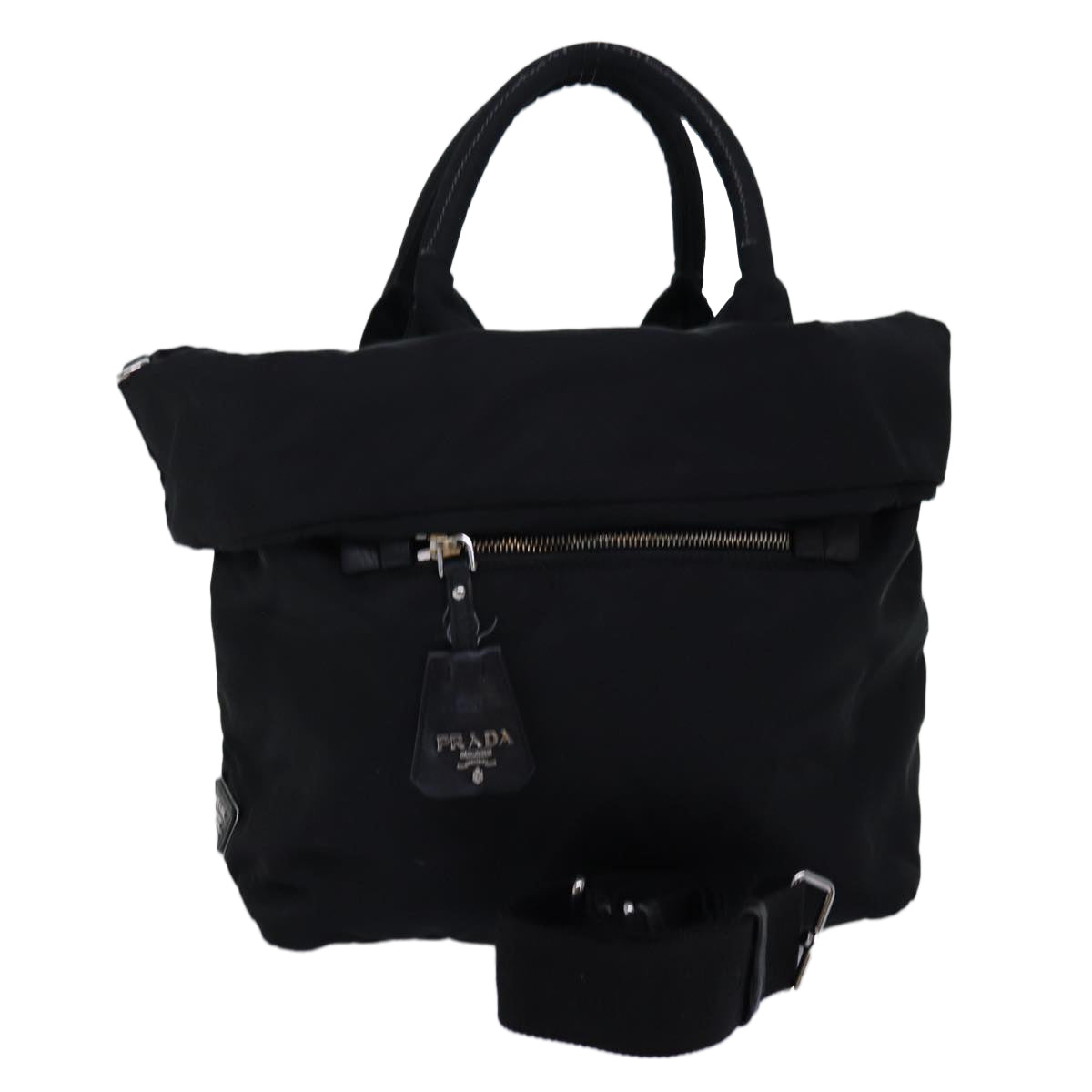 Prada Black Synthetic Tessuto