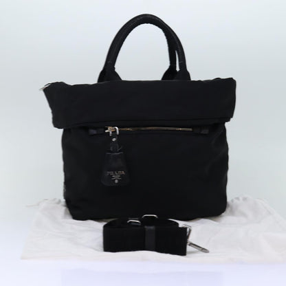 Prada Black Synthetic Tessuto