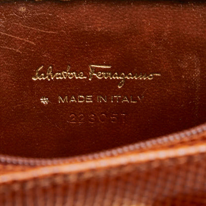 Salvatore Ferragamo Brown Leather Vara