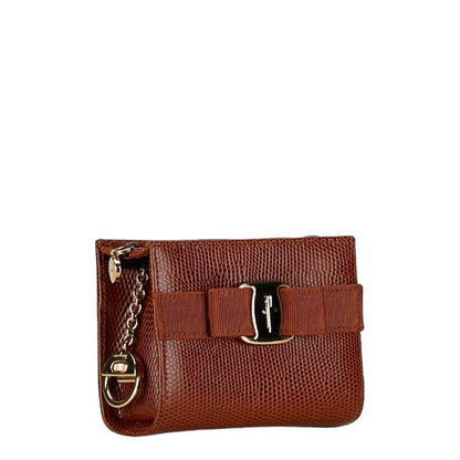 Salvatore Ferragamo Brown Leather Vara