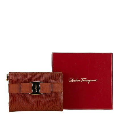 Salvatore Ferragamo Brown Leather Vara