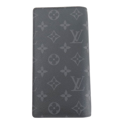 Louis Vuitton Black Canvas Portefeuille Brazza