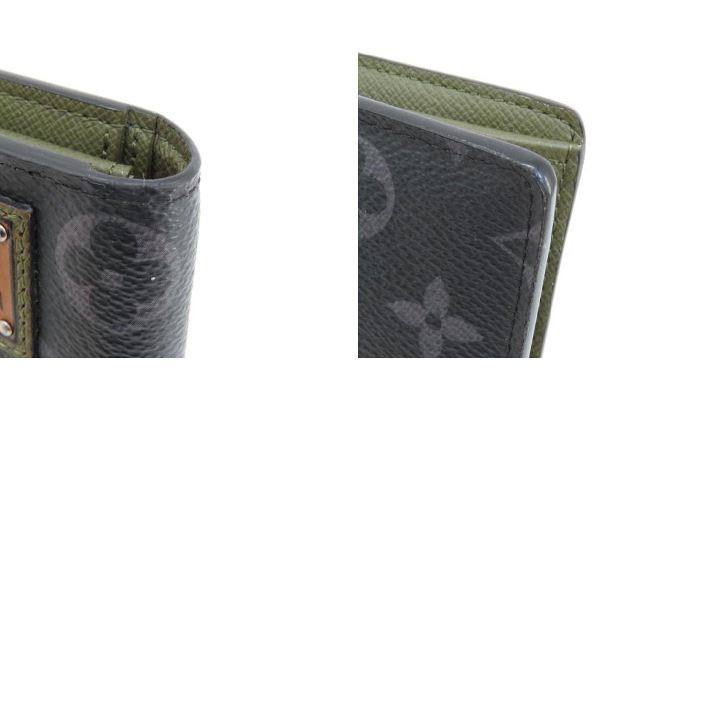 Louis Vuitton Black Canvas Portefeuille Brazza