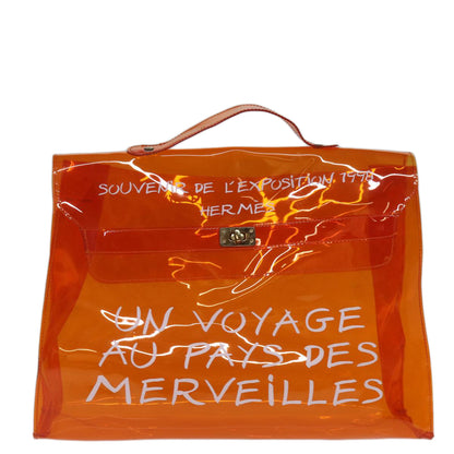 Hermès Orange Vinyl Kelly