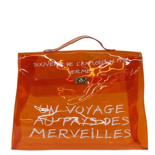 Hermès Orange Vinyl Kelly