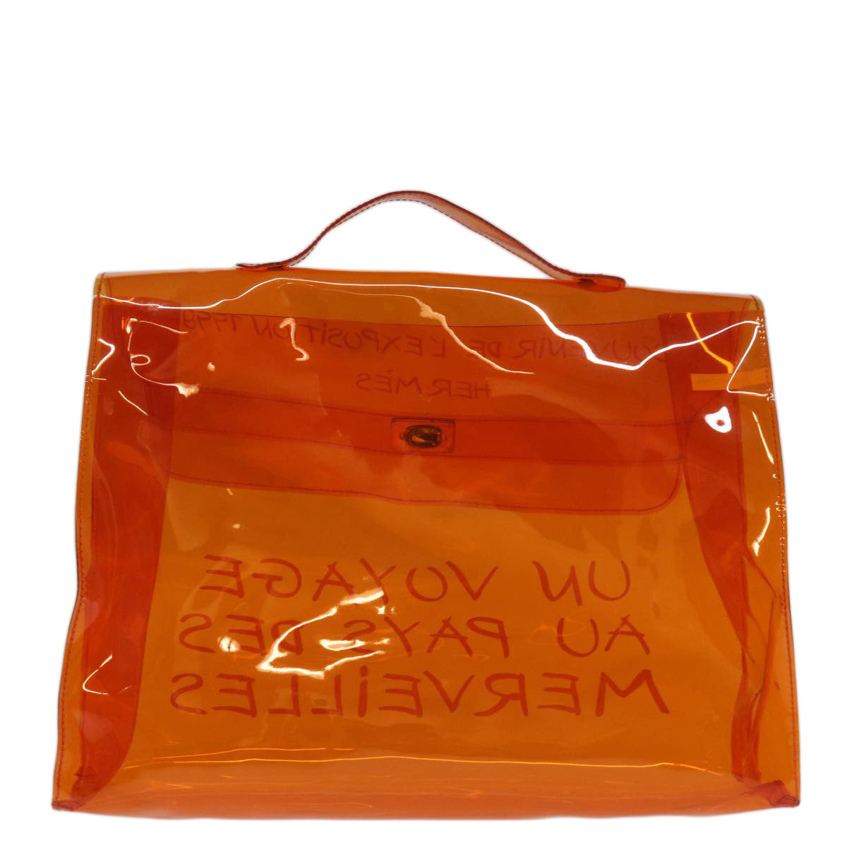 Hermès Orange Vinyl Kelly