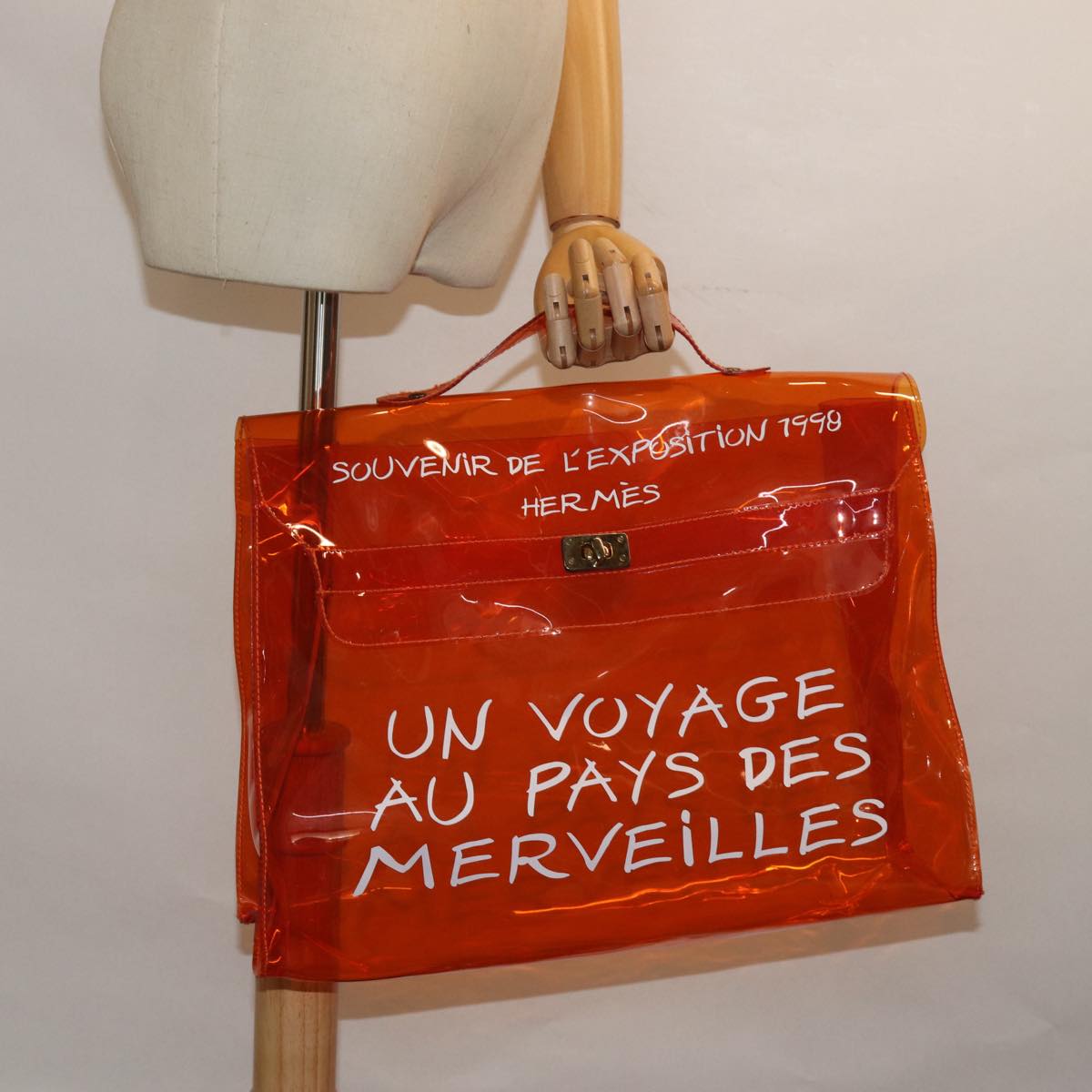 Hermès Orange Vinyl Kelly