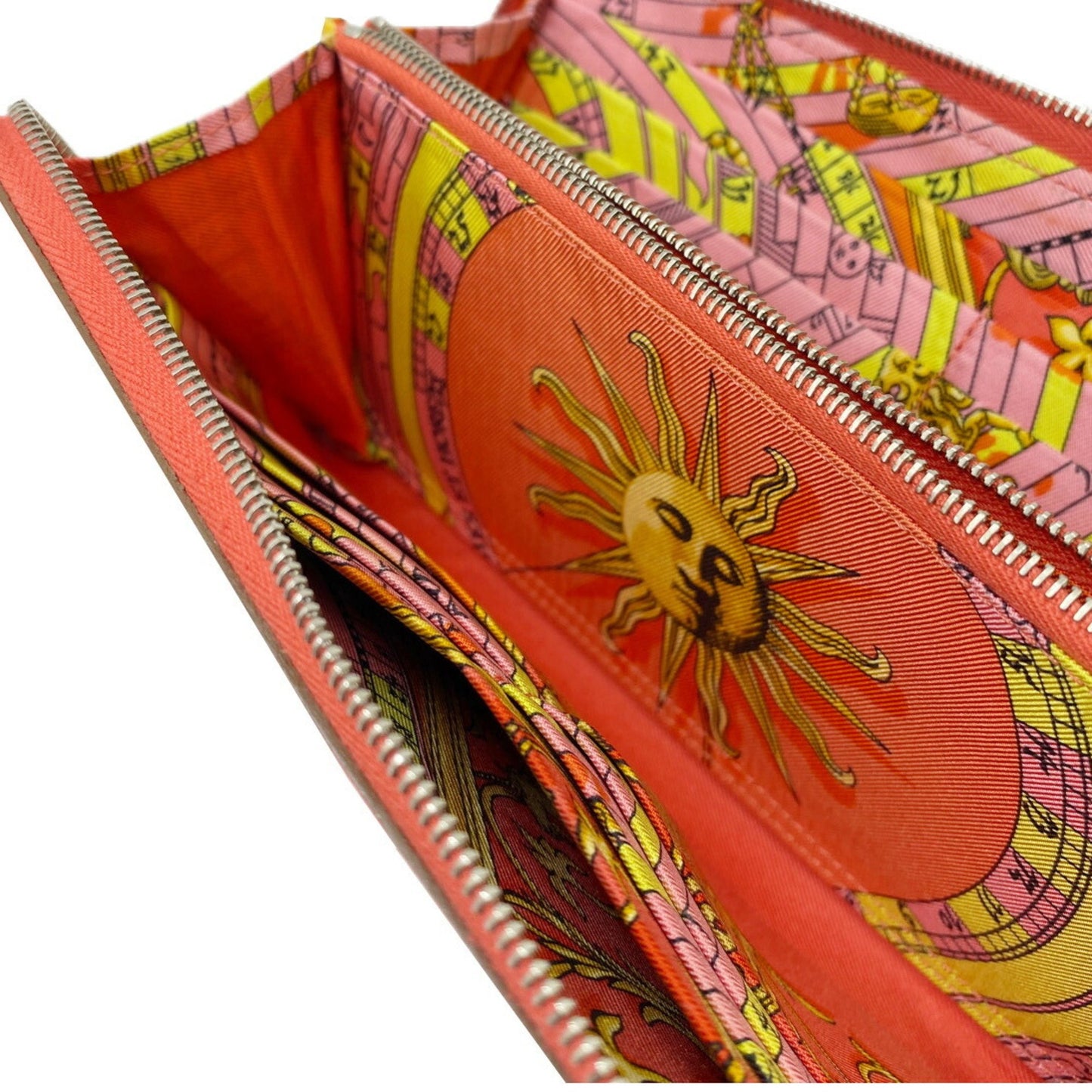 Hermès Orange Leather Silk'in