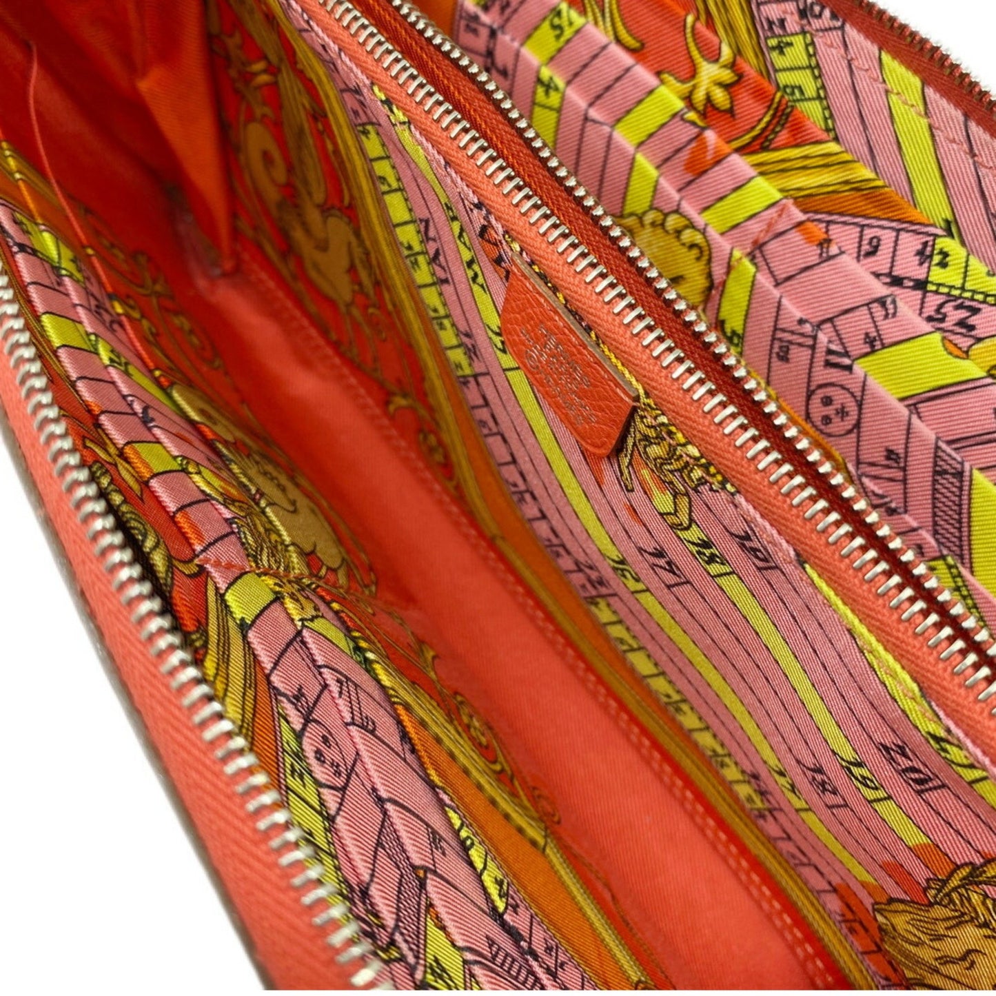 Hermès Orange Leather Silk'in