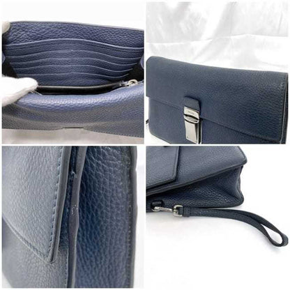 Prada Blue Leather Saffiano