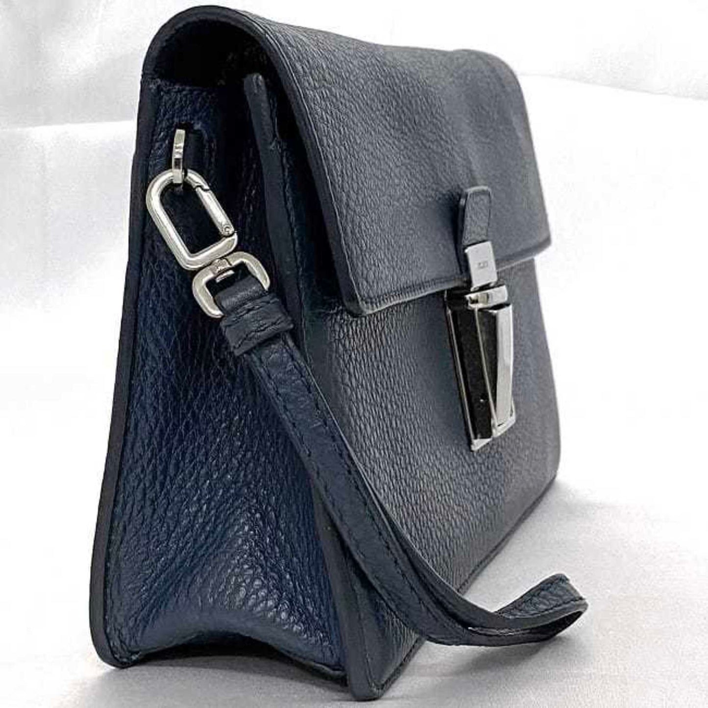 Prada Blue Leather Saffiano