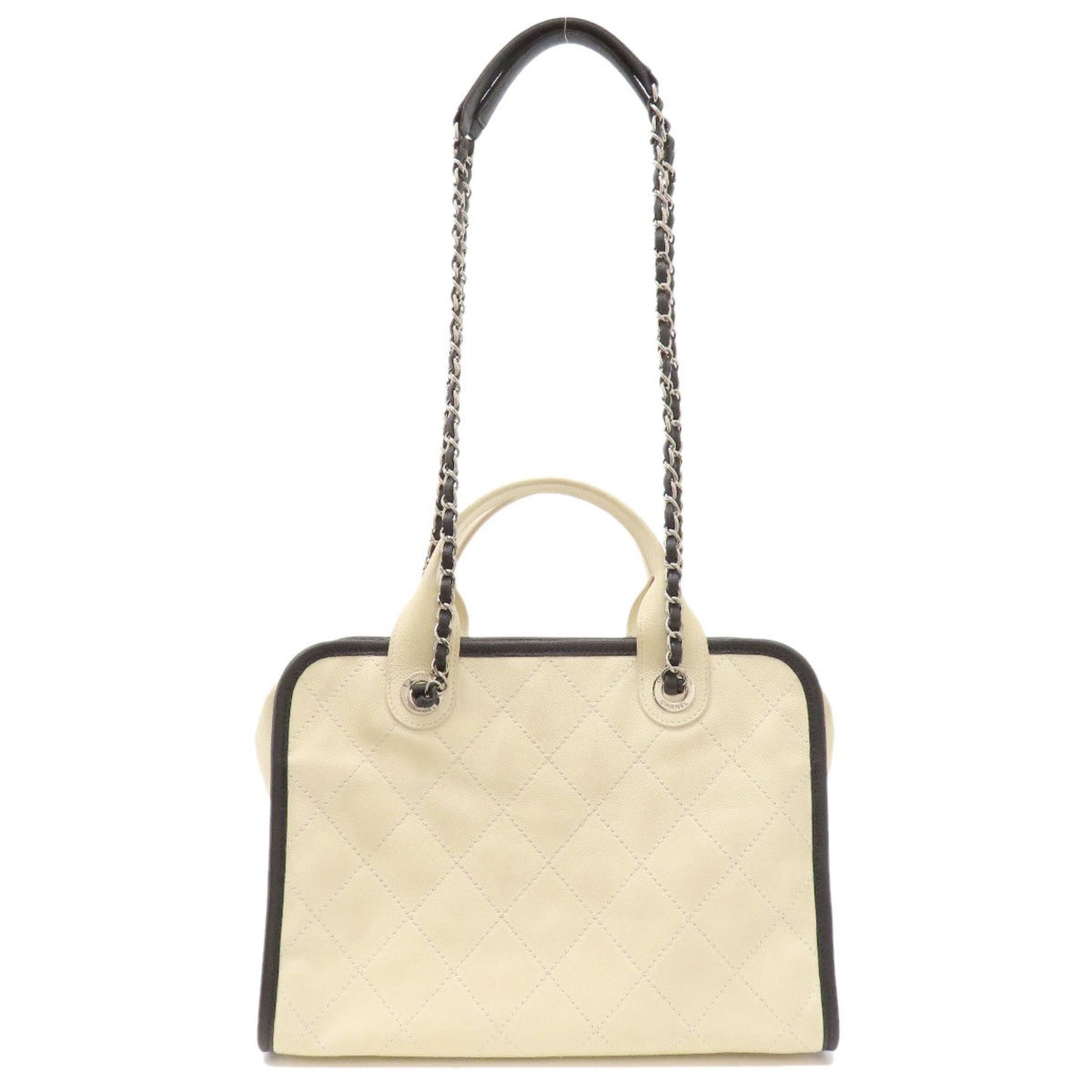 Chanel Black Leather Logo Cc