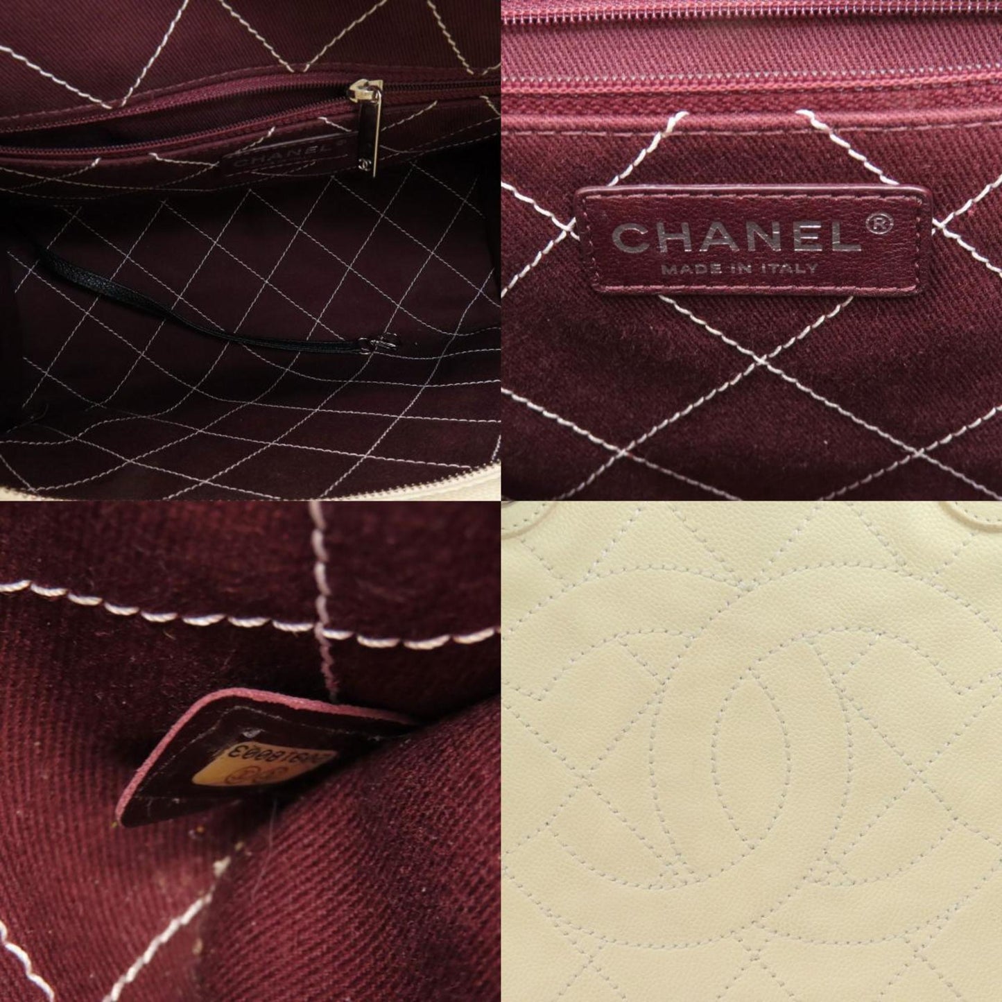 Chanel Black Leather Logo Cc