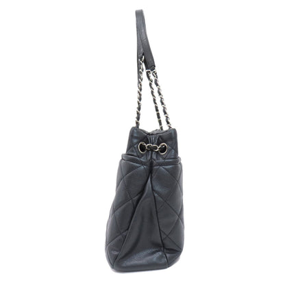 Chanel Black Leather Bowling