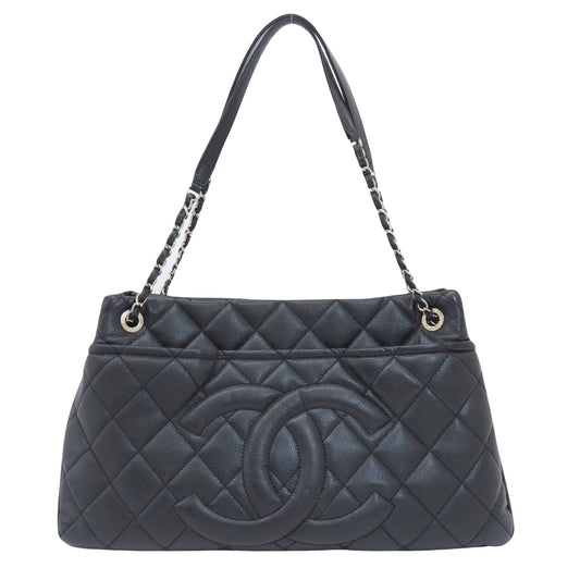 Chanel Black Leather Bowling