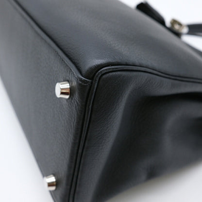 Hermès Black Leather Kelly 32