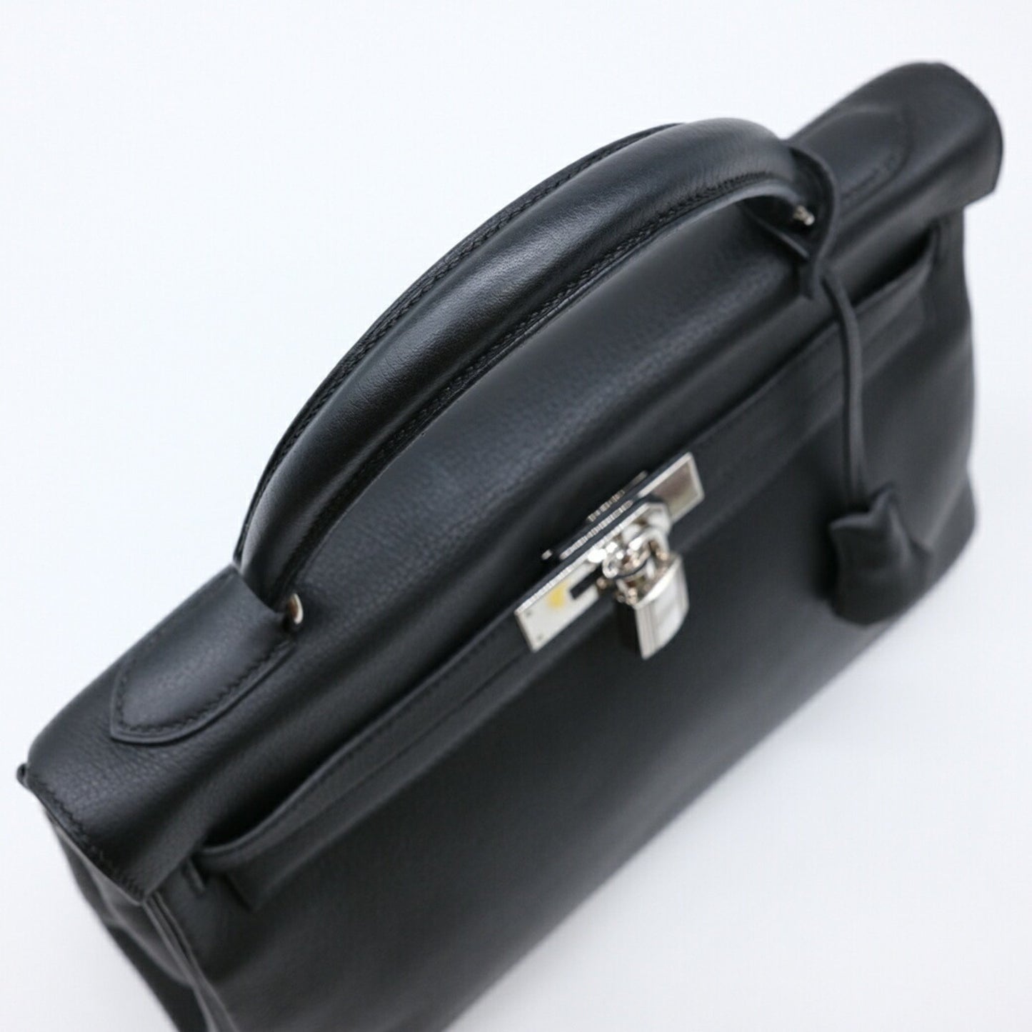 Hermès Black Leather Kelly 32