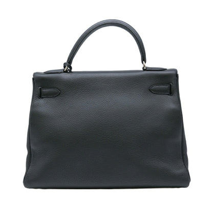 Hermès Black Leather Kelly 32