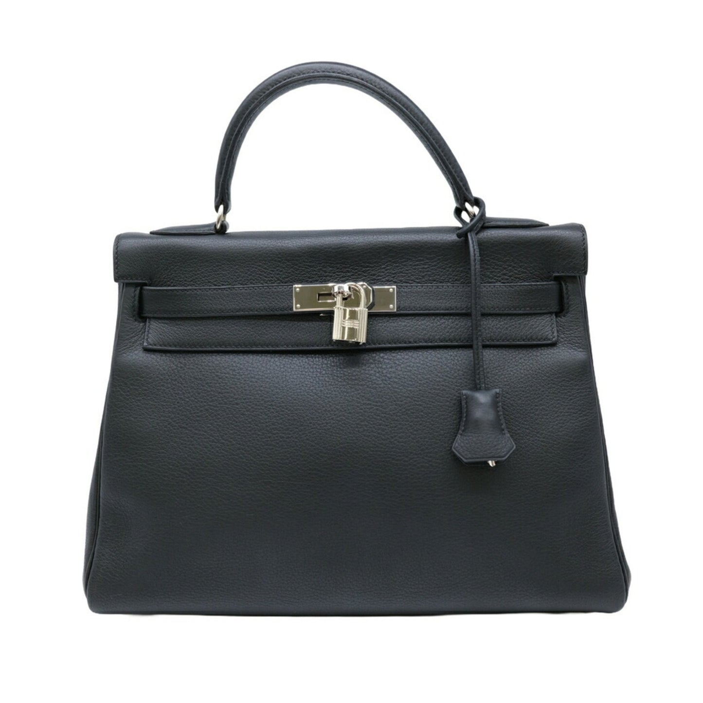 Hermès Black Leather Kelly 32