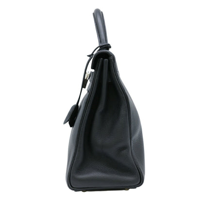 Hermès Black Leather Kelly 32
