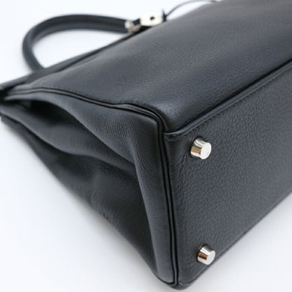 Hermès Black Leather Kelly 32