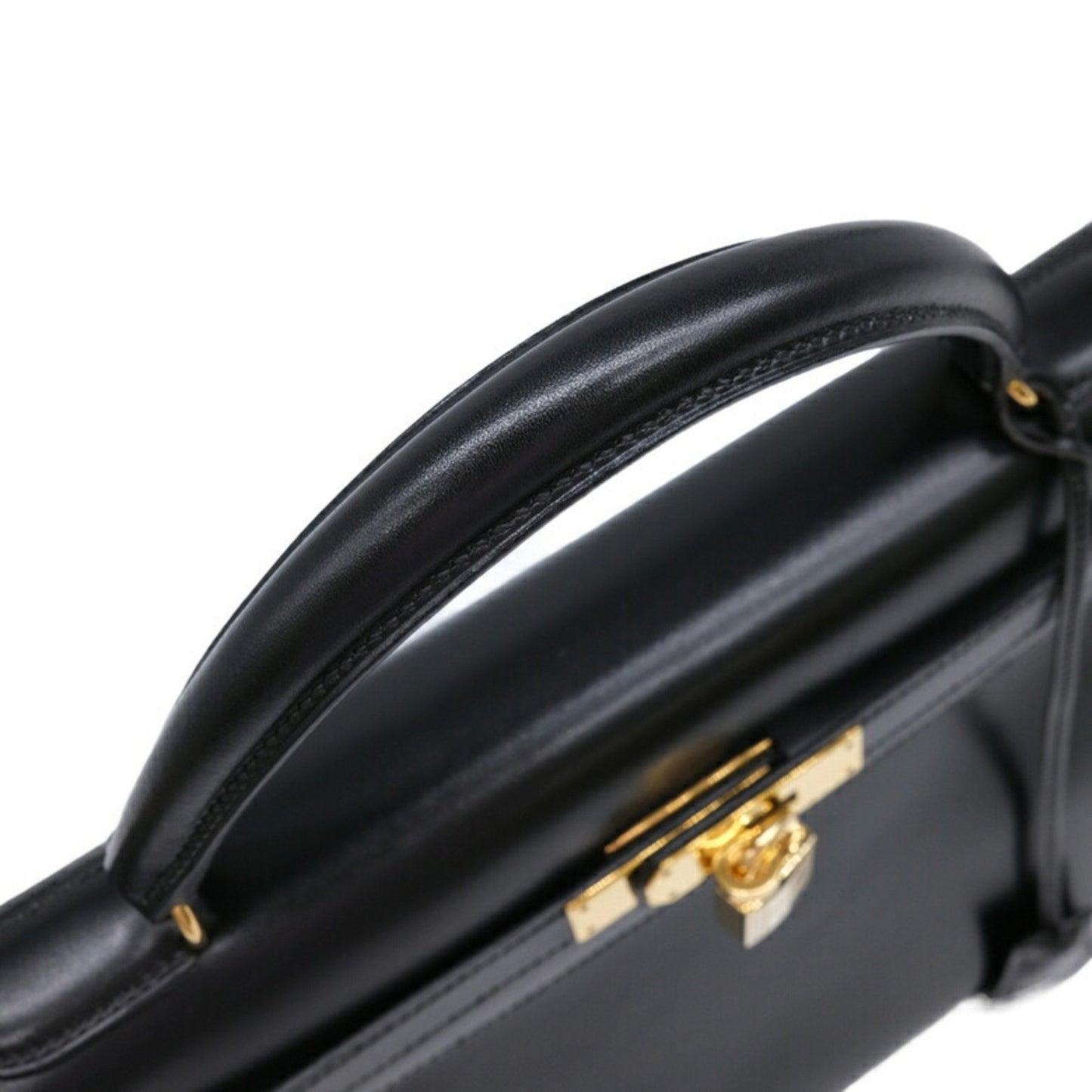 Hermès Black Leather Kelly 32