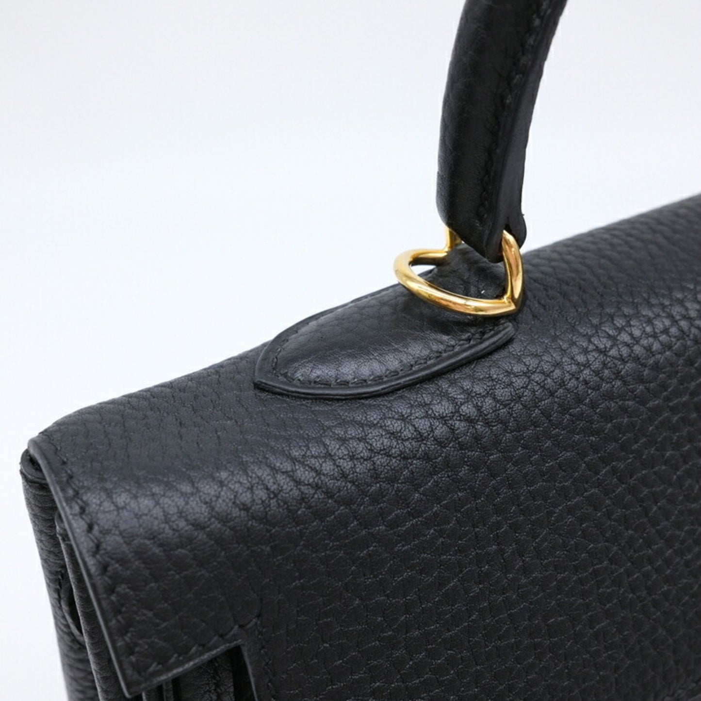 Hermès Black Leather Kelly 35