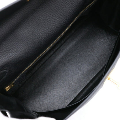 Hermès Black Leather Kelly 35