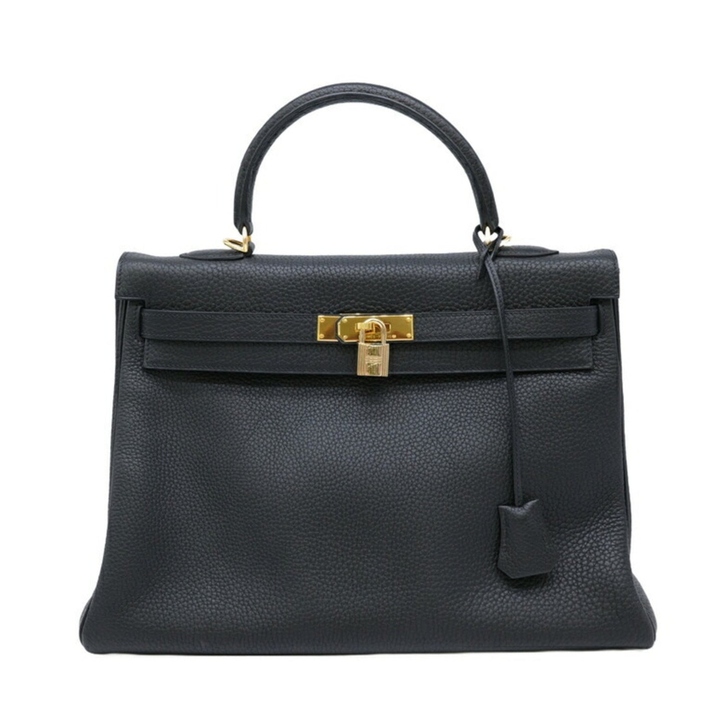 Hermès Black Leather Kelly 35