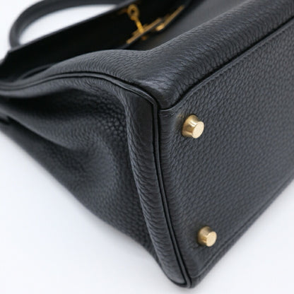 Hermès Black Leather Kelly 35