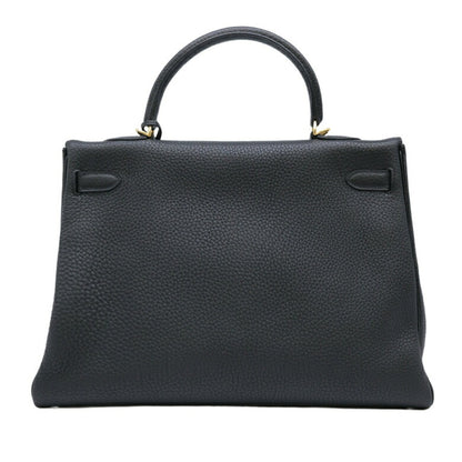 Hermès Black Leather Kelly 35