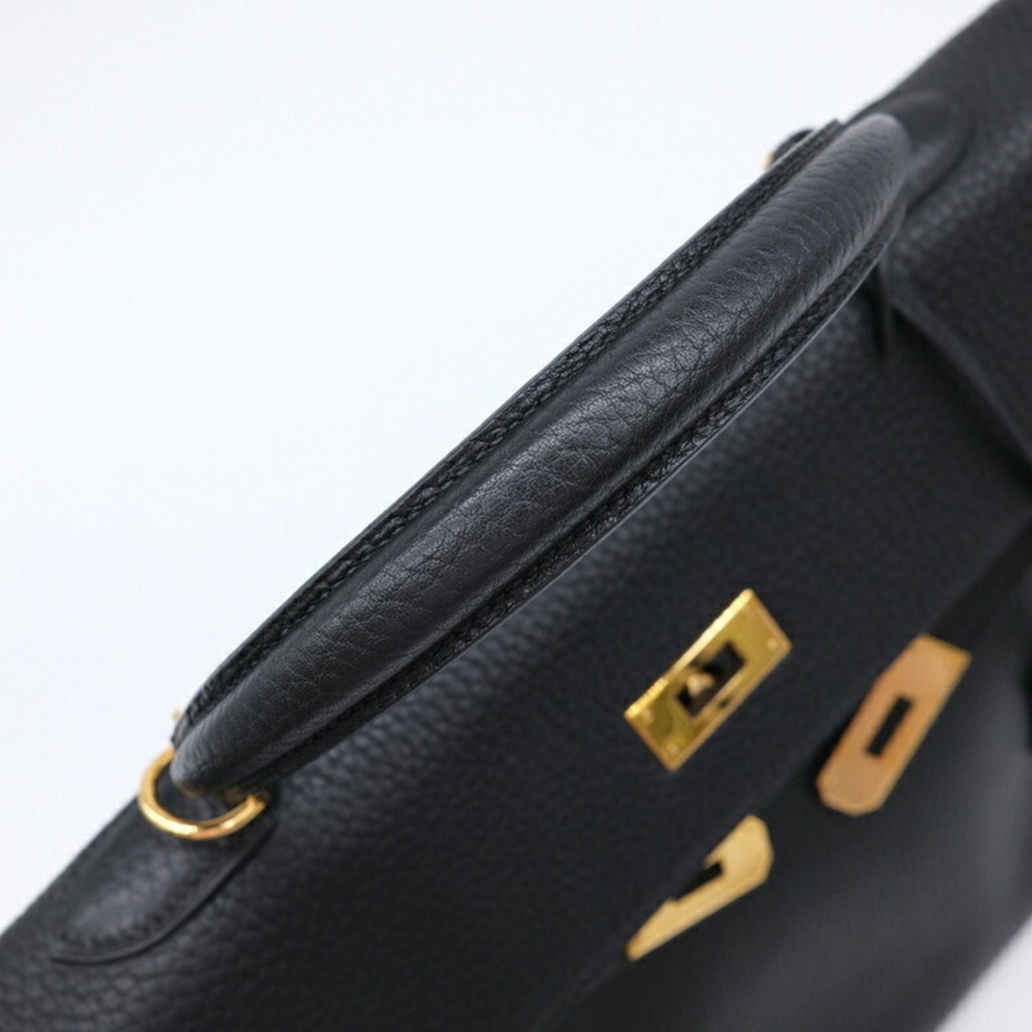 Hermès Black Leather Kelly 35