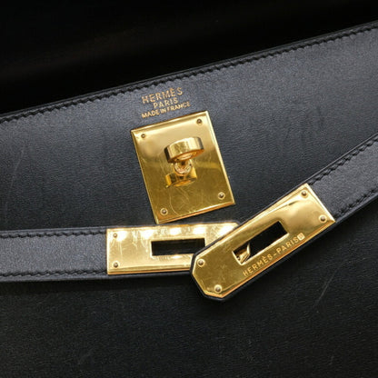 Hermès Black Calfskin Kelly 32